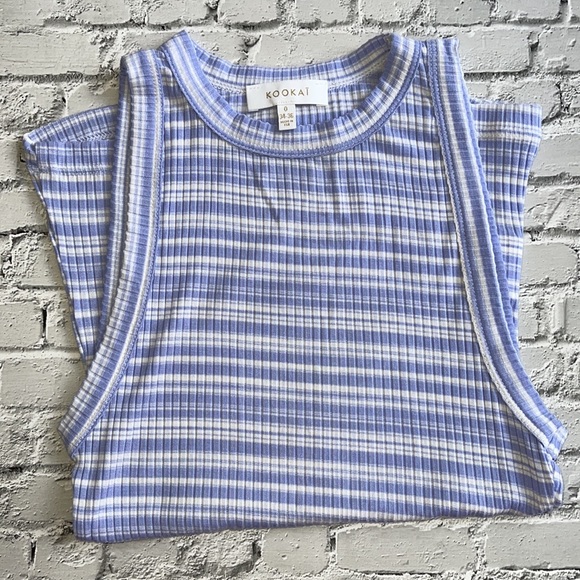 KOOKAI | Periwinkle stripe rib tank - Picture 6 of 8